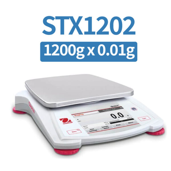 OHAUS STX1202 Portable Balance, 1200 g x 0.01 g, Class II