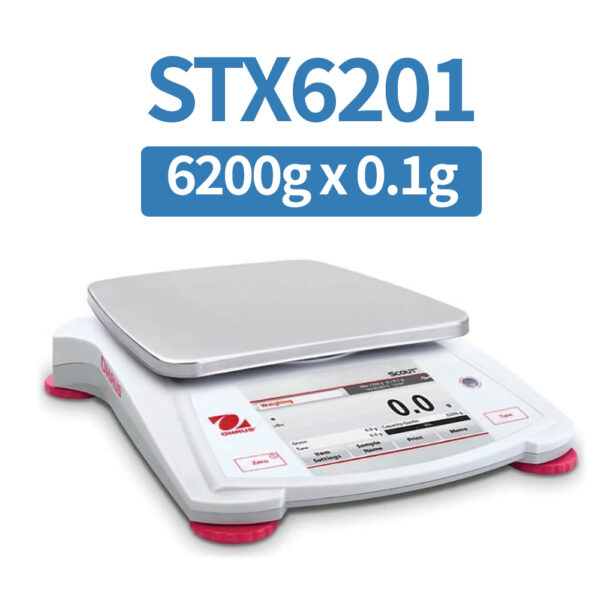 OHAUS STX6201 Portable Balance, 6200 g x 0.1 g, Class II