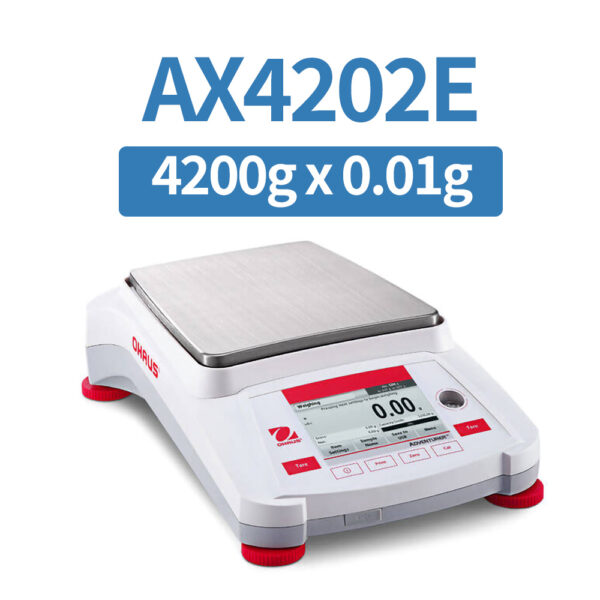 OHAUS AX4202E Precision Balance, 4200 g x 0.01 g, External Calibration