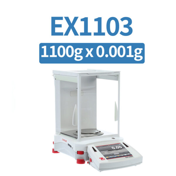 OHAUS EX1103 Precision Balance, 1100 g x 1 mg, Internal Calibration