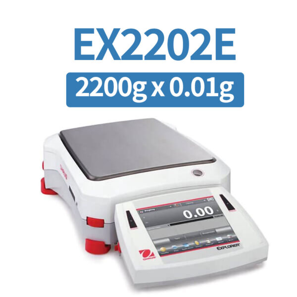 OHAUS EX2202E Precision Balance, 2200 g x 0.01 g, External Calibration