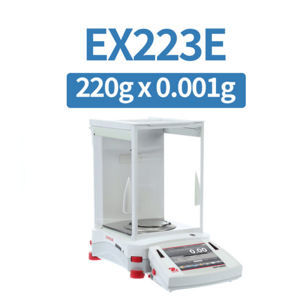 OHAUS EX223E Precision Balance, 220 g x 1 mg, External Calibration