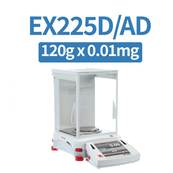 OHAUS EX225DAD Microbalance, 220 g x 0.01 mg