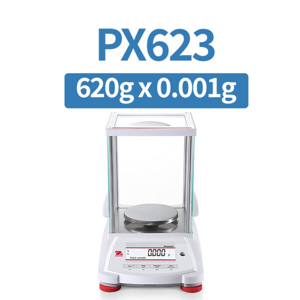 OHAUS PX623 Precision Balance, 620 g x 1 mg, Internal Calibration