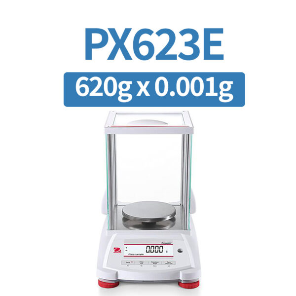 OHAUS PX623E Precision Balance, 620 g x 1 mg, External Calibration