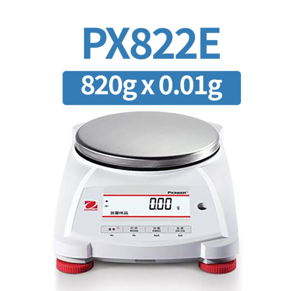 OHAUS PX822E Precision Balance, 820 g x 1 mg, External Calibration