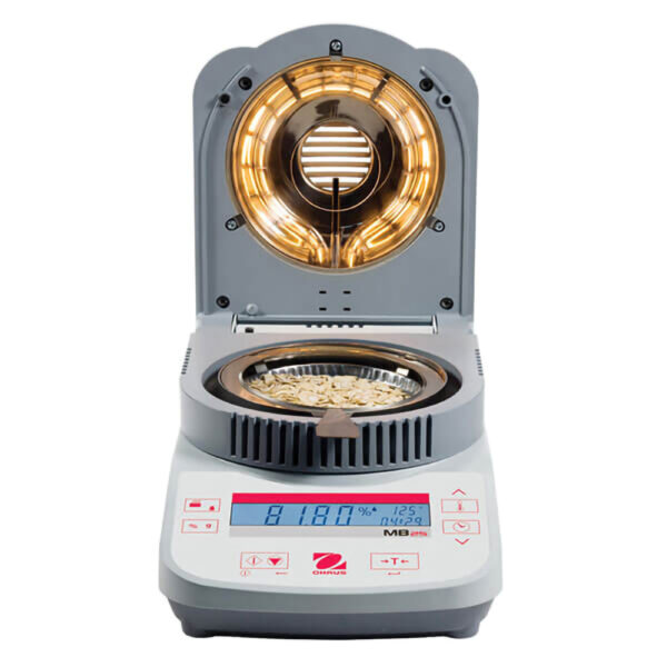 OHAUS Moisture Analyzer MB25 Moisture Analyzer Halogen Drying Technology 110g Capacity, 0.1% Readability
